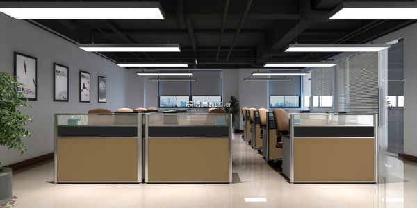 办公场所现代风格1000㎡设计方案