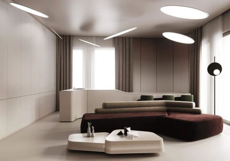 泰欣嘉园156平米三居室现代风格设计案例