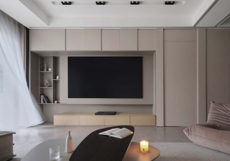 高尚领域100平米三居室现代风格设计案例