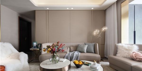 金科集美天樾120平米现代简约三居室装修案例