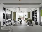 巴卡拉148平米三居室美式风格设计案例
