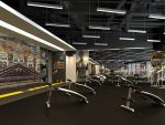 广州健身房绚丽风格2000平米装修案例