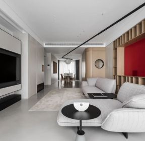 130平新房现代风格客厅装修效果图-每日推荐