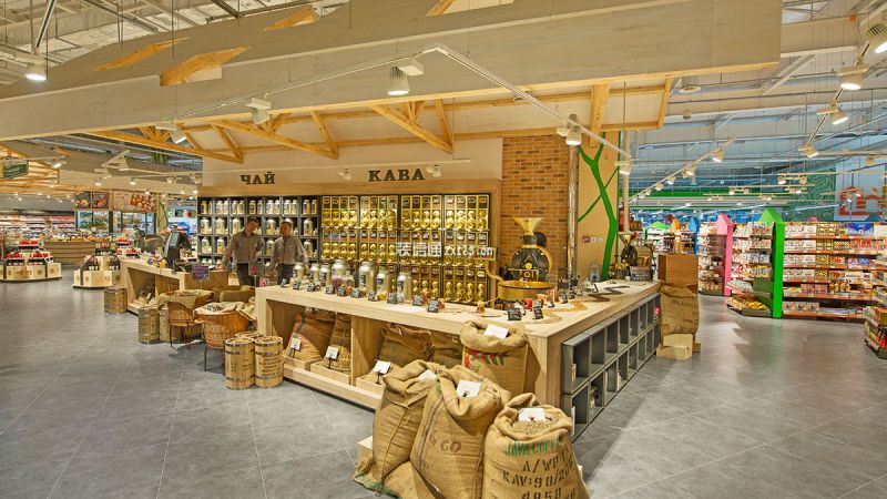 温馨1000平米超市装修案例