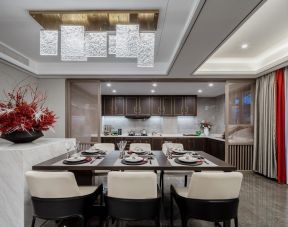 新中式餐厅装修图 新中式餐厅设计图片 新中式餐厅图