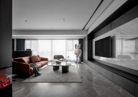 中恒海晖城现代风格143平米四居室装修案例