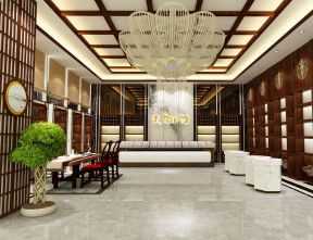 中式风格烟酒店装修设计效果图