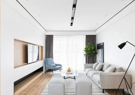 亿达杰特89㎡三居室北欧风格装修案例