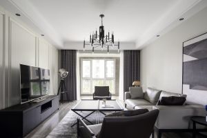 海悦居130㎡三居室现代风格装修案例