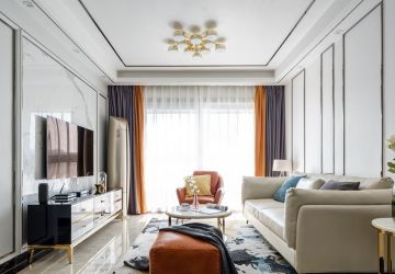 龙湖天琅103㎡三居室现代风格装修案例