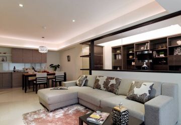 圣鑫苑130平米三居室新中式风格案例