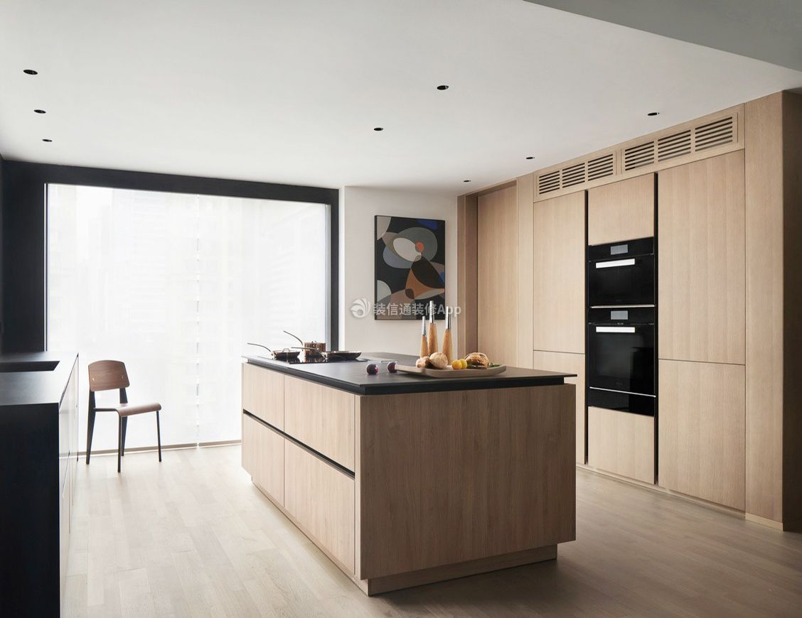 现代简约风格整体厨房装修设计效果图
