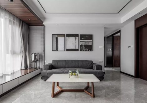香山四季现代风格128平米三居室装修案例