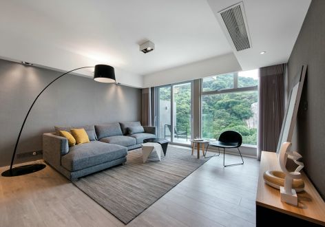 金沁苑98平米三居室现代装修案例