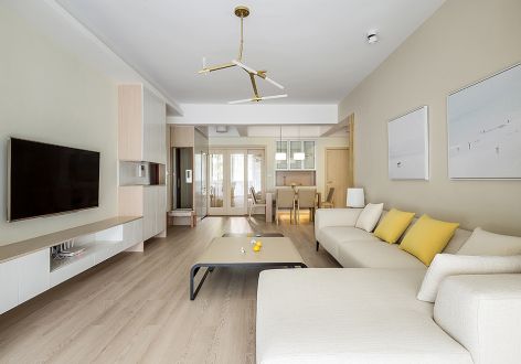 佳日公寓139平米三居室简约装修案例