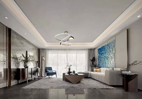 官悦欣园现代风格145平米三居室装修案例