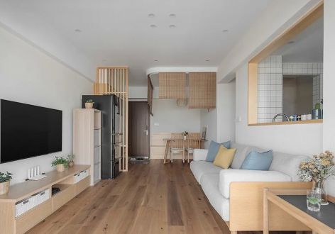 玲珑山日式风格92平米三居室装修案例