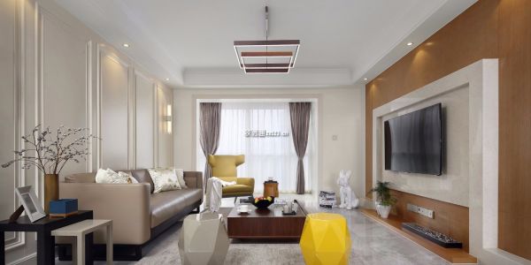 中海观澜府欧式风三居室125平米设计效果图案例