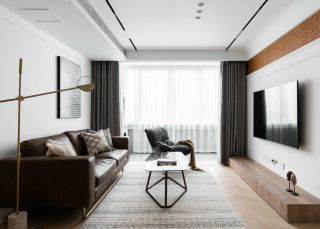 130平方简约客厅装潢设计效果图赏析