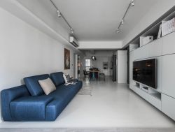 小户型现代简约风格客厅沙发装修布置图