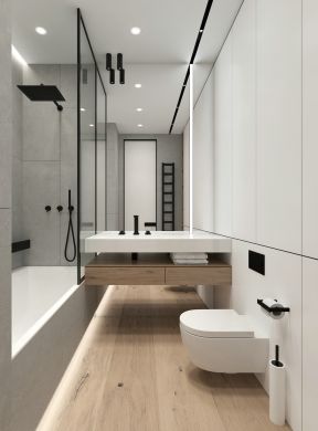 卫浴间装修风格 卫生间的布置 卫生间简约设计