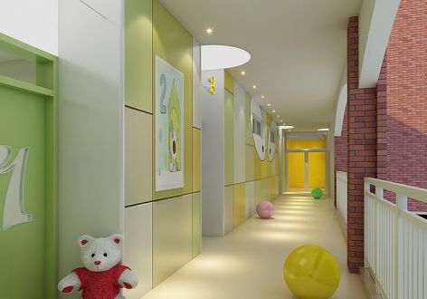 广州幼儿园绚丽风格2198平米装修案例