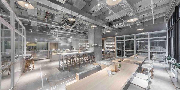 咖啡厅工业风格165㎡设计方案