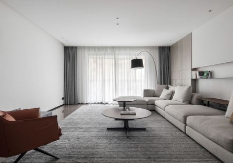 碧海龙庭现代风三居室150平米设计效果图案例