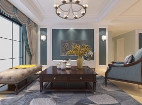 锦绣家园127平现代美式三居室装修案例