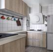 现代北欧风格厨房橱柜面板装修效果图