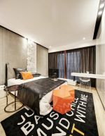 55平米小户型公寓卧室地毯装饰图片