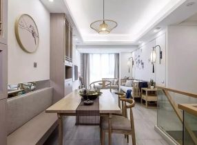 上海绿洲康城金帝豪苑别墅装修新中式风格设计