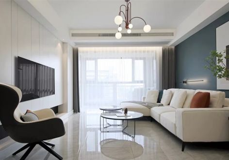 沁春家园现代风格120平米三居室装修案例