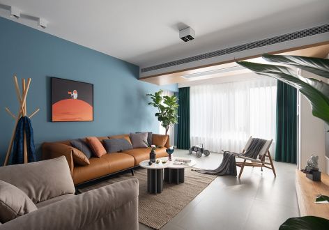 优品道·现代城北欧风三居室128平米装修效果图案例