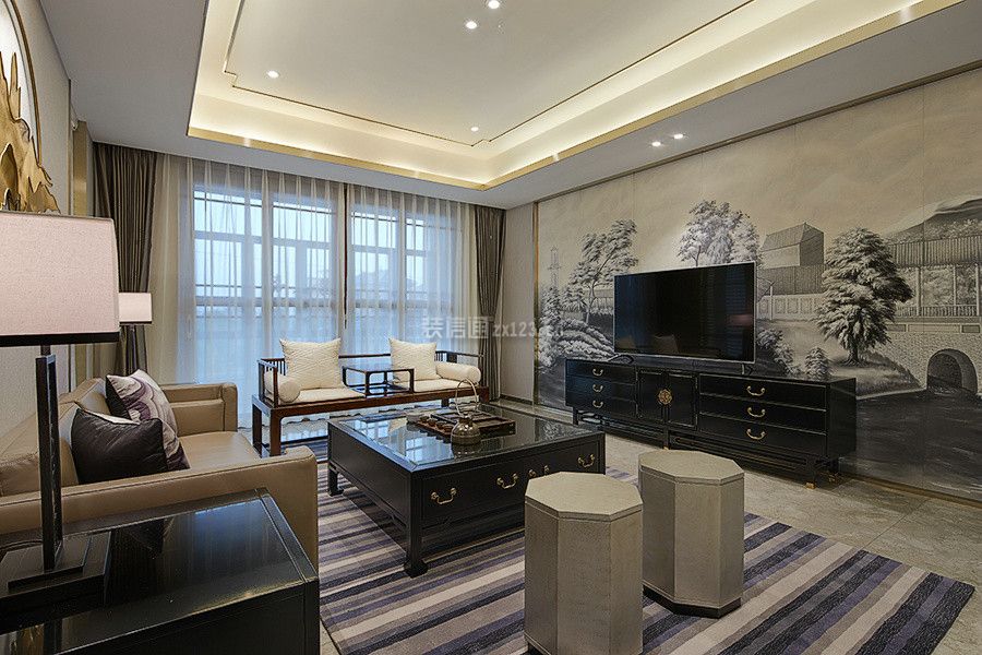 新中式客厅装饰图片 新中式客厅家装效果图