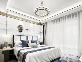 新中式卧室装饰效果图 新中式卧室图片