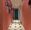 混搭风格家庭走廊地砖装修设计效果图