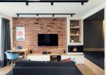 40平方单身公寓电视墙造型装修设计图
