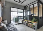 40平方单身公寓客厅工业风装修效果图