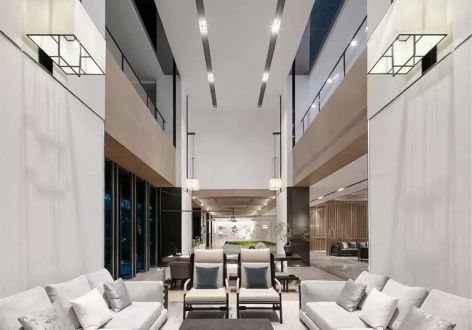 海逸豪庭500平方新中式别墅装修案例