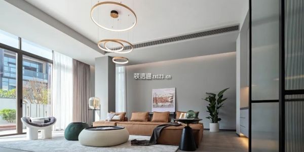 中天·悦东境现代风三居室140平米设计效果图案例