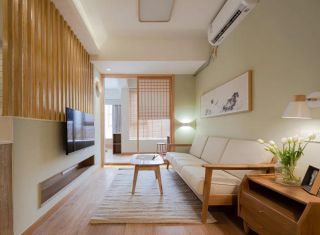 80平米两室一厅客厅日式装修效果图