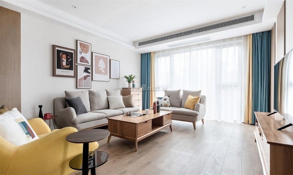 北欧客厅装修效果图风格 北欧客厅沙发设计效果图