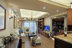 广州融创文旅城美式风格74平米两室两厅装修案例