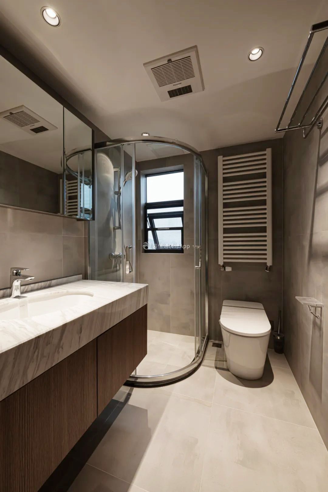 110平方卫生间淋浴房装修设计效果图