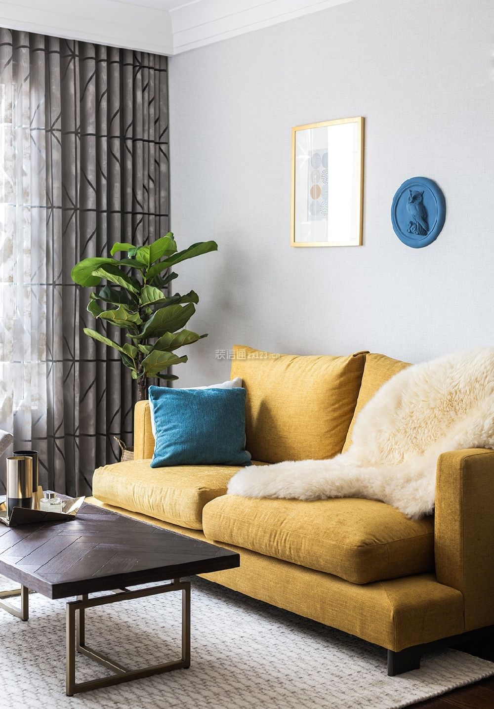 客厅窗帘设计 客厅沙发颜色搭配