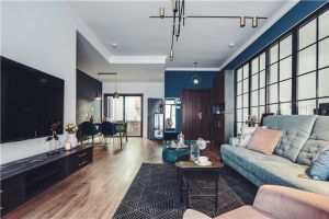 紫金长安混搭风格105平米三居室装修案例