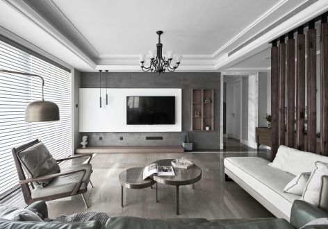 倚林佳园现代风格130平米三居室装修案例