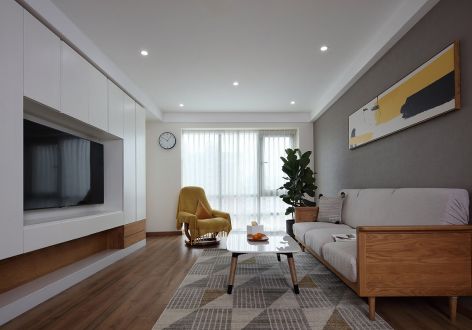 博雅西园北欧风格100平米三居室装修案例