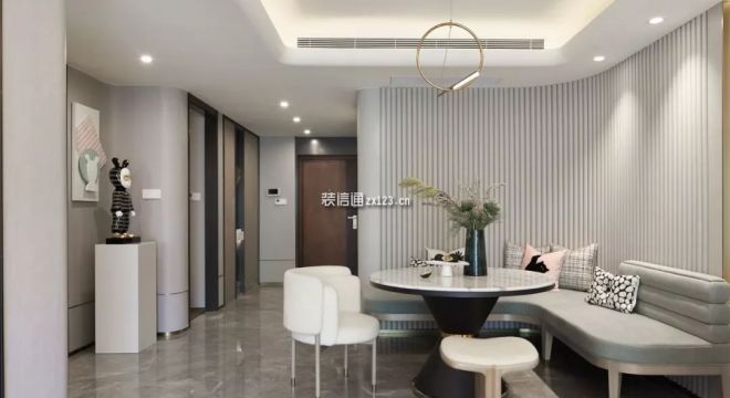 中海万锦公馆120平方三室现代装修案例